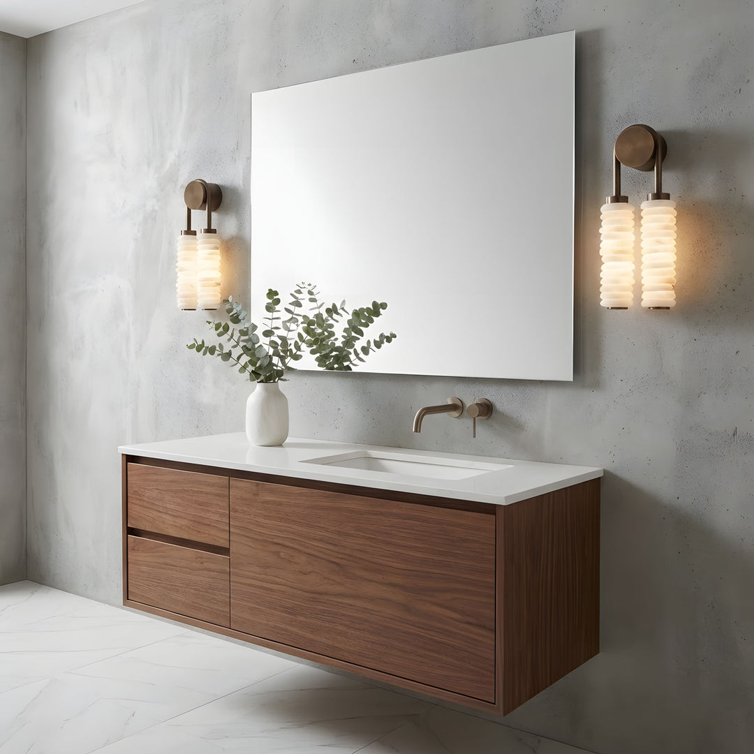 Calla Ribbed Alabaster Sconce - Vakkerlight