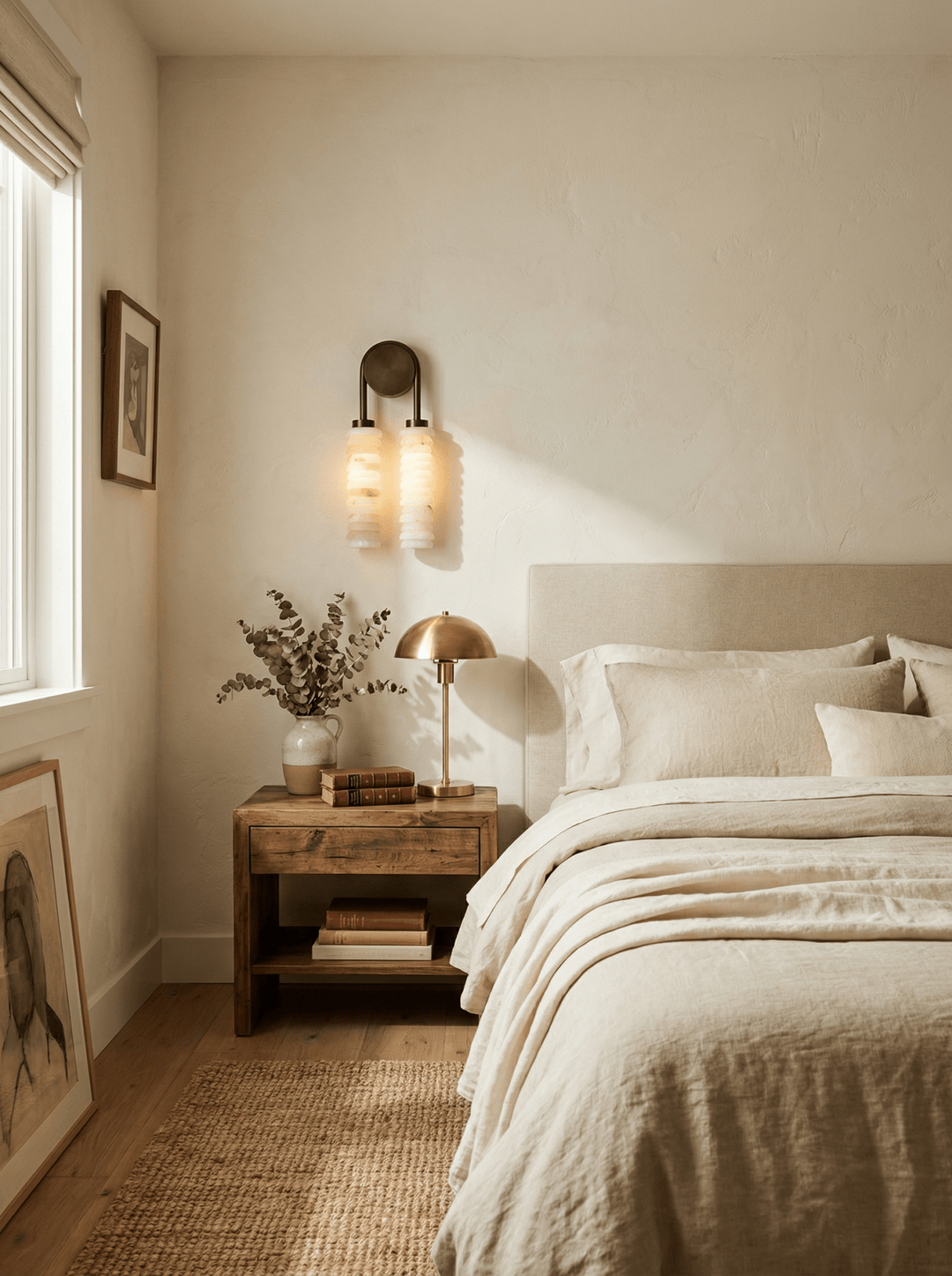 Calla Ribbed Alabaster Sconce - Vakkerlight