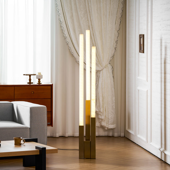 Callisto Alabaster Floor Lamp - Vakkerlight