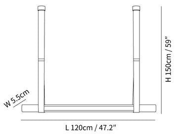 Lampada a Sospensione Calm — Dimension drawings 1