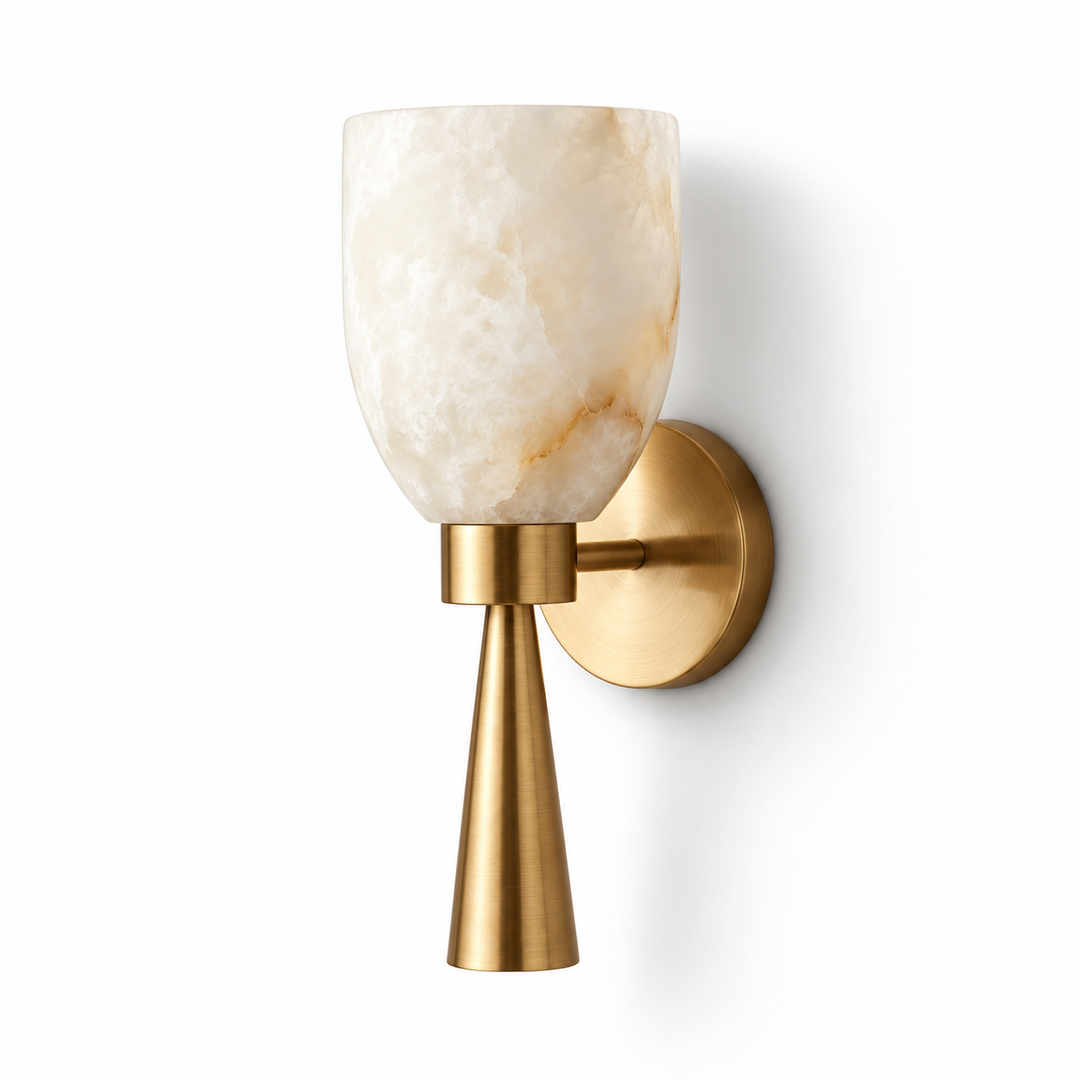 Calyra Alabaster Torch Wandleuchte