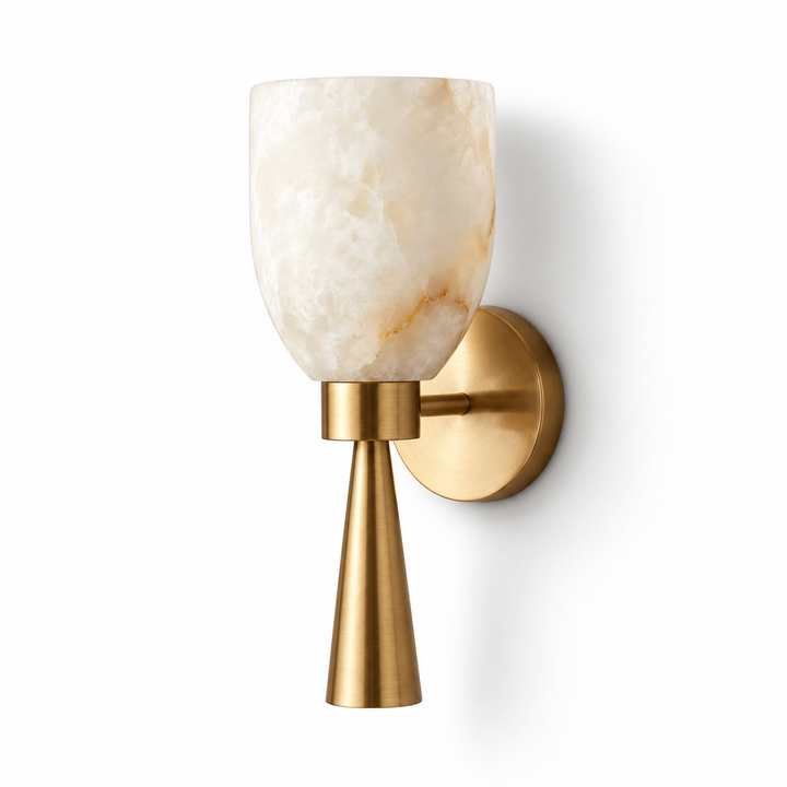 Calyra Alabaster Torch Wandleuchte