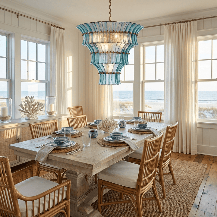 Calyra Tiered Glass Chandelier