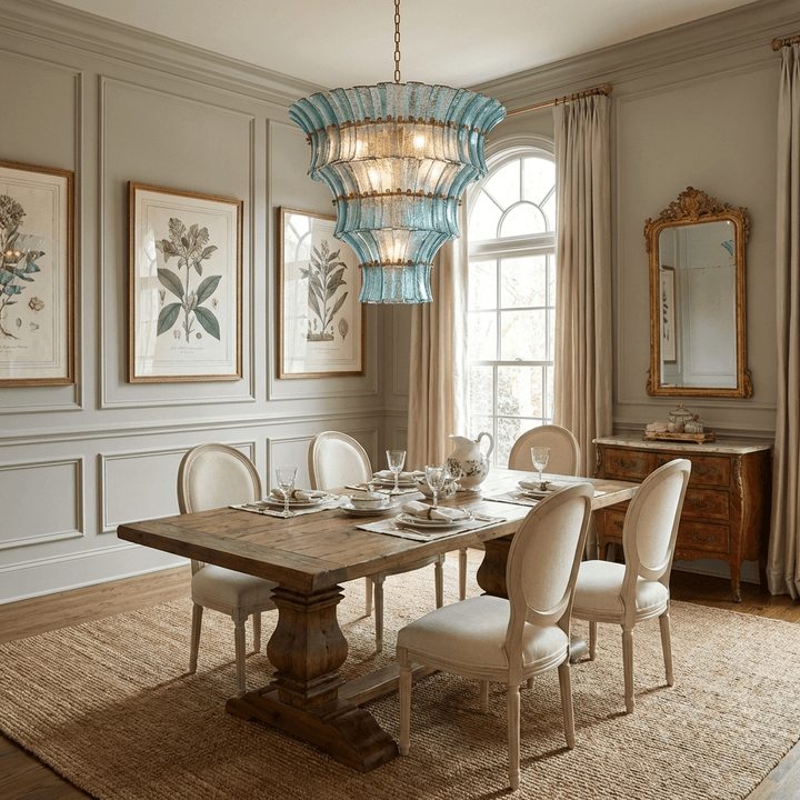 Calyra Tiered Glass Chandelier