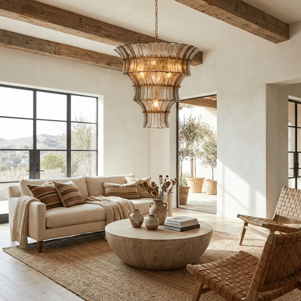 Calyra Tiered Glass Chandelier