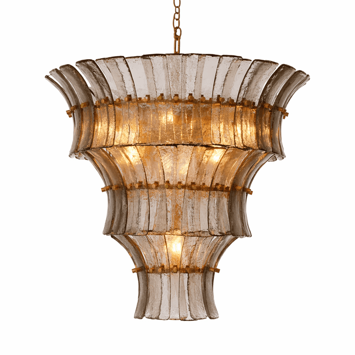 Calyra Tiered Glass Chandelier