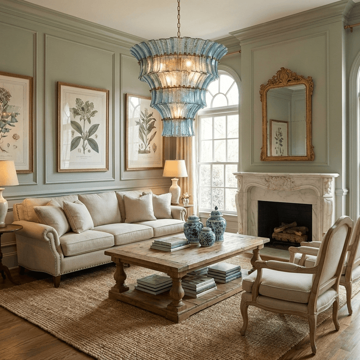 Calyra Tiered Glass Chandelier