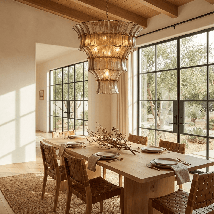 Calyra Tiered Glass Chandelier