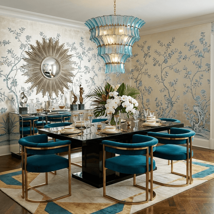 Calyra Tiered Glass Chandelier