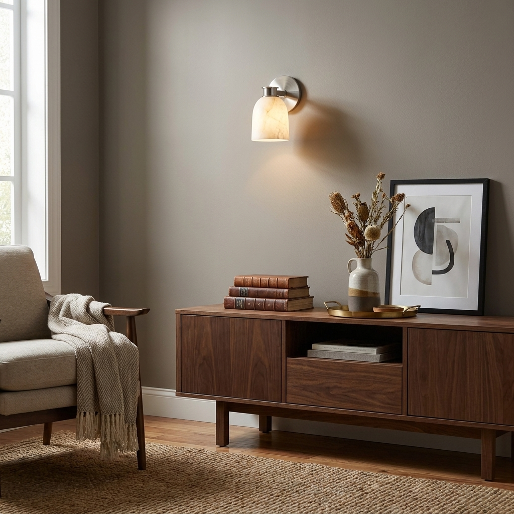 Calyx Alabaster Wall Sconce