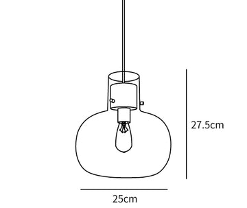 Luminária Pendente Cambre Glass — Dimension drawings 1