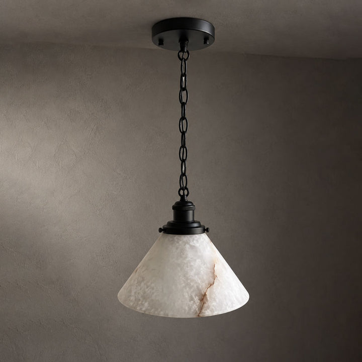 Camden Alabaster Cone Pendant Lamp