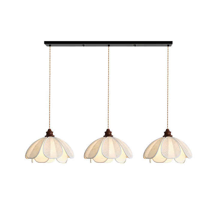 Lampe Pendante Camellia en Tissu Imprimé