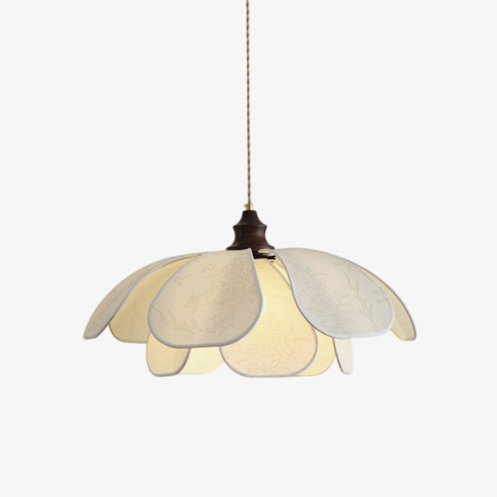 Lampe Pendante Camellia en Tissu Imprimé