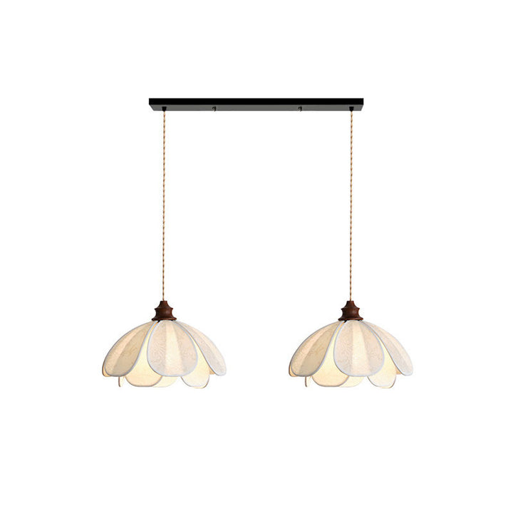 Lampe Pendante Camellia en Tissu Imprimé