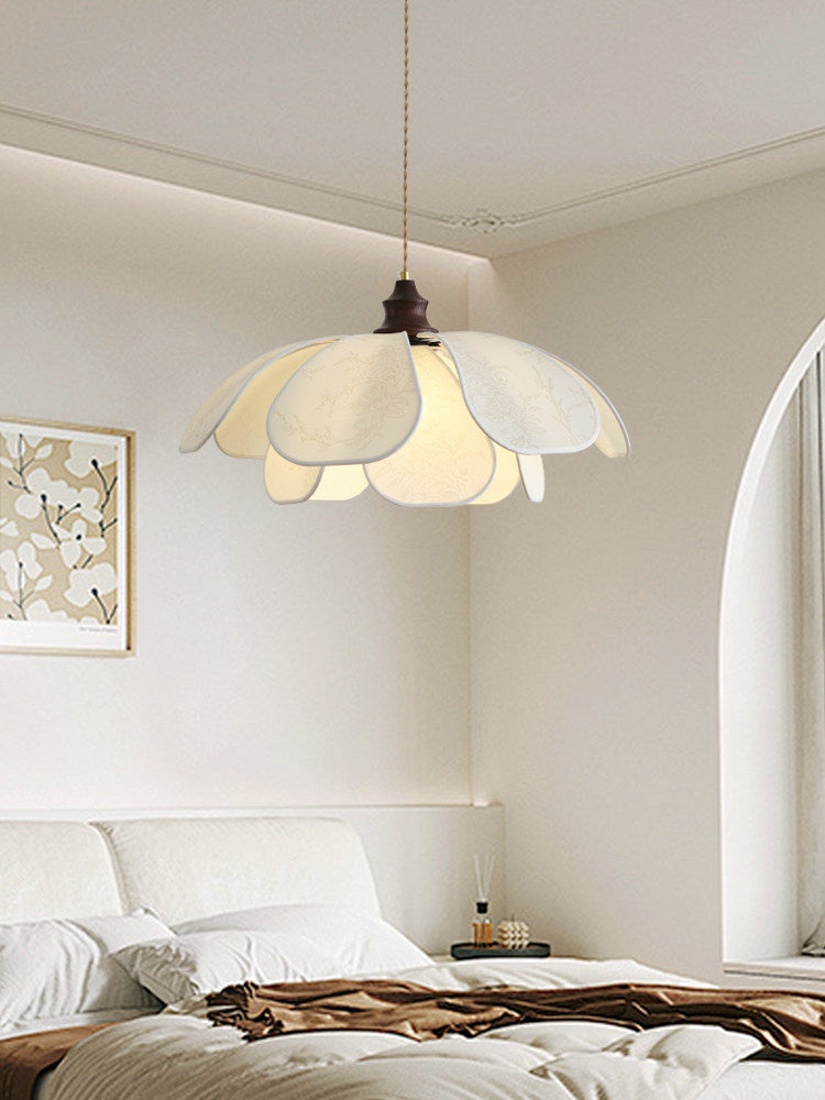 Lampe Pendante Camellia en Tissu Imprimé