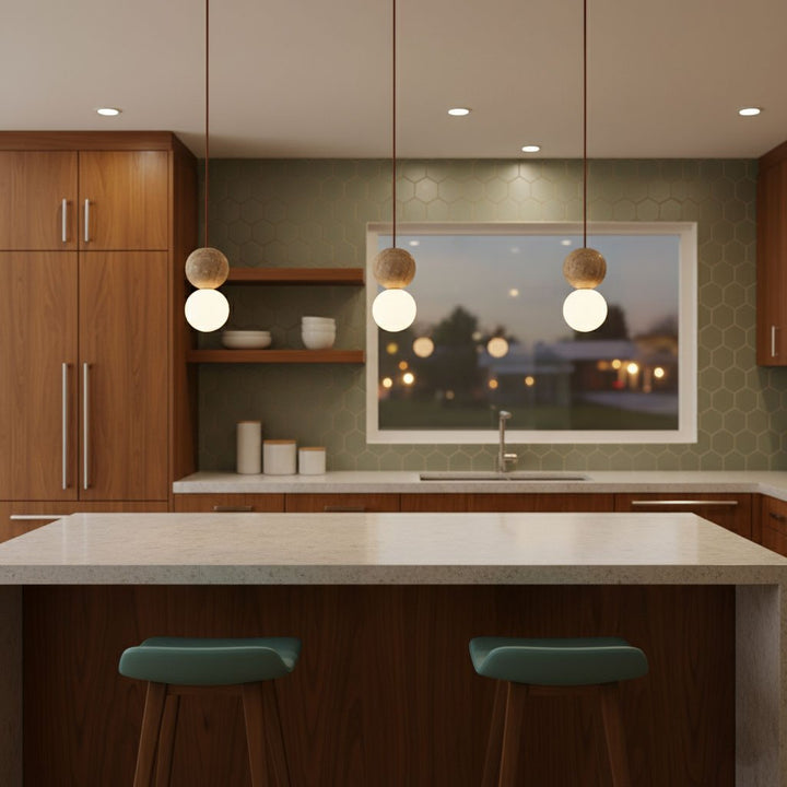 Camille Travertine Pendant Light - Vakkerlight