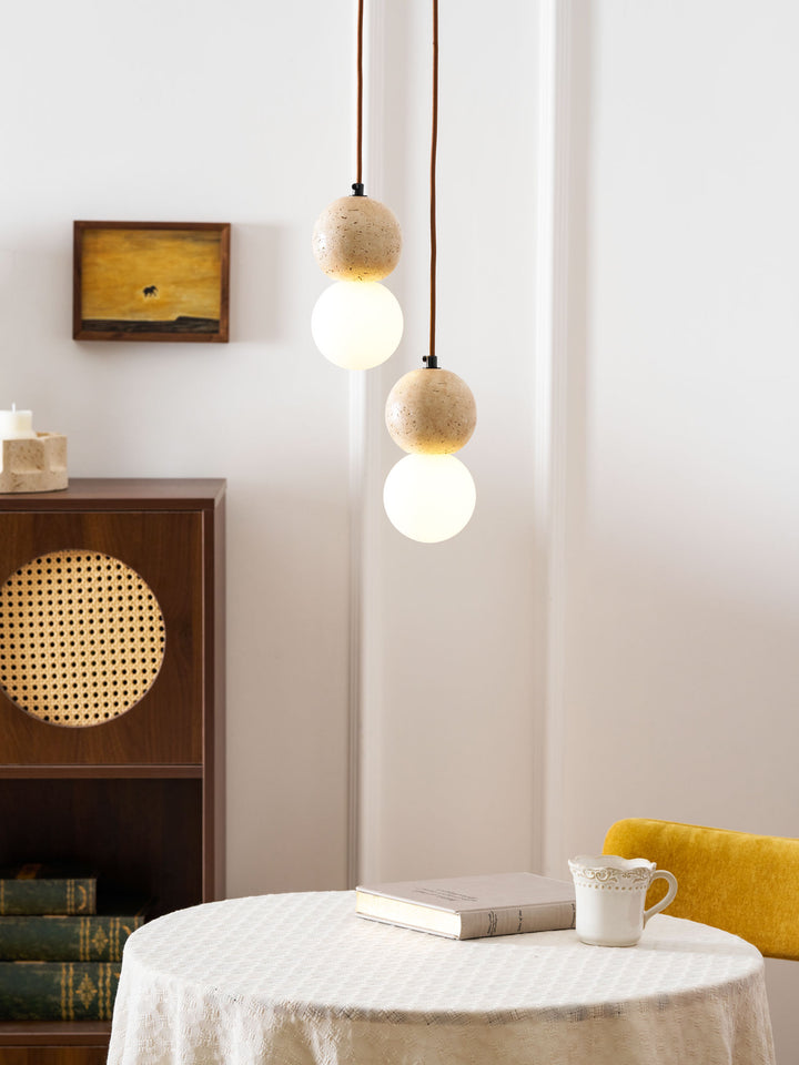 Camille Travertine Pendant Light
