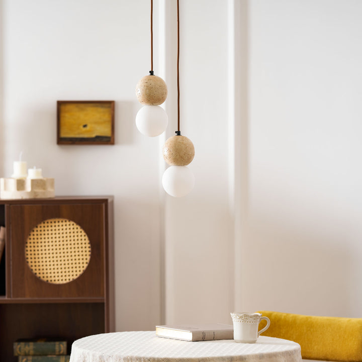 Camille Travertine Pendant Light