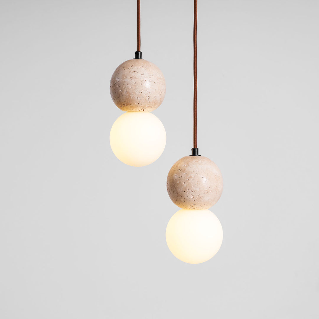 Camille Travertine Pendant Light