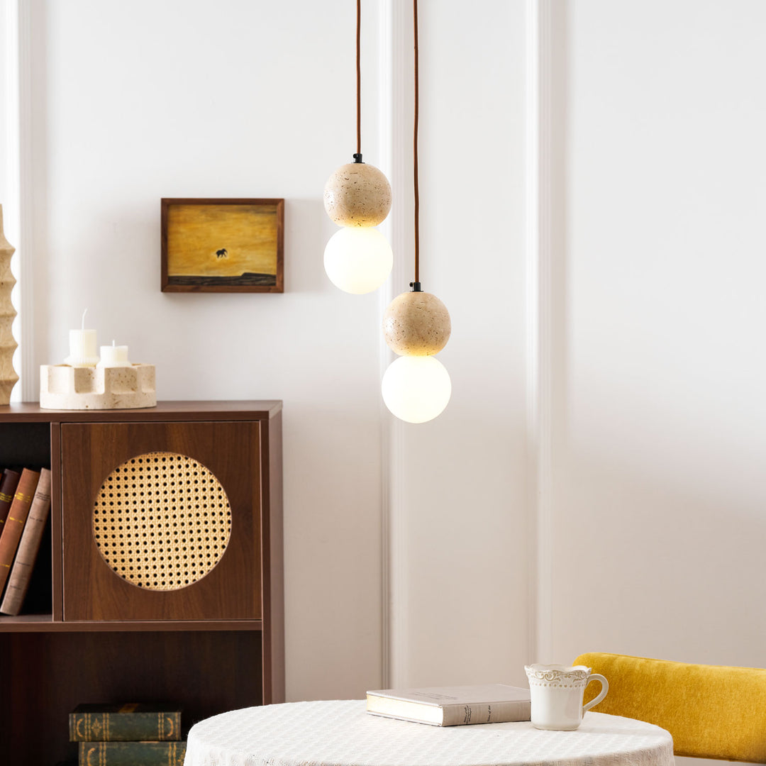 Camille Travertine Pendant Light