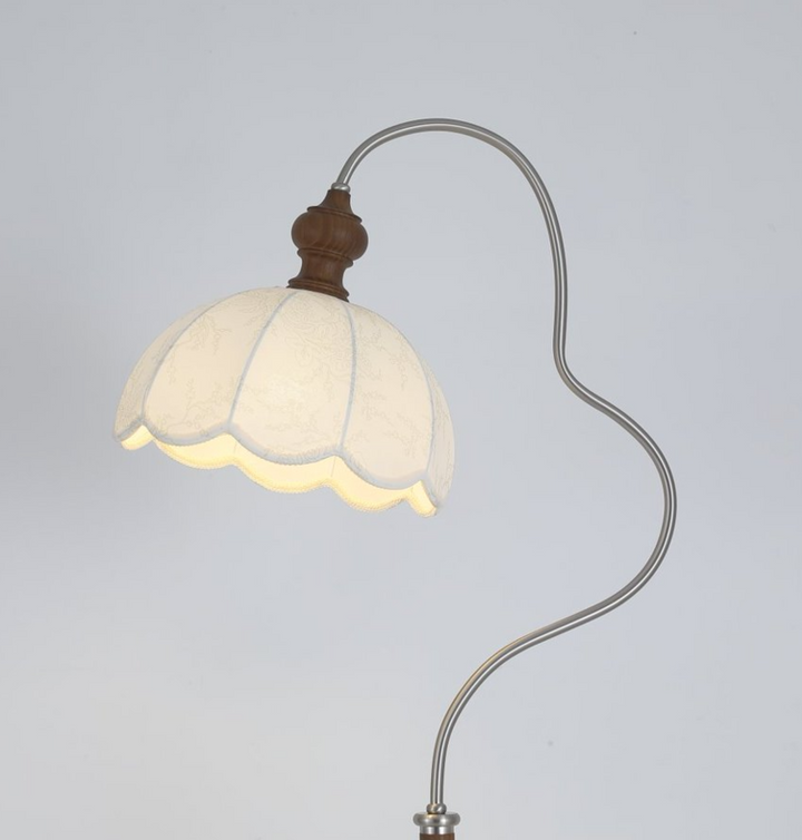 Camille Scalloped Fabric Floor Lamp