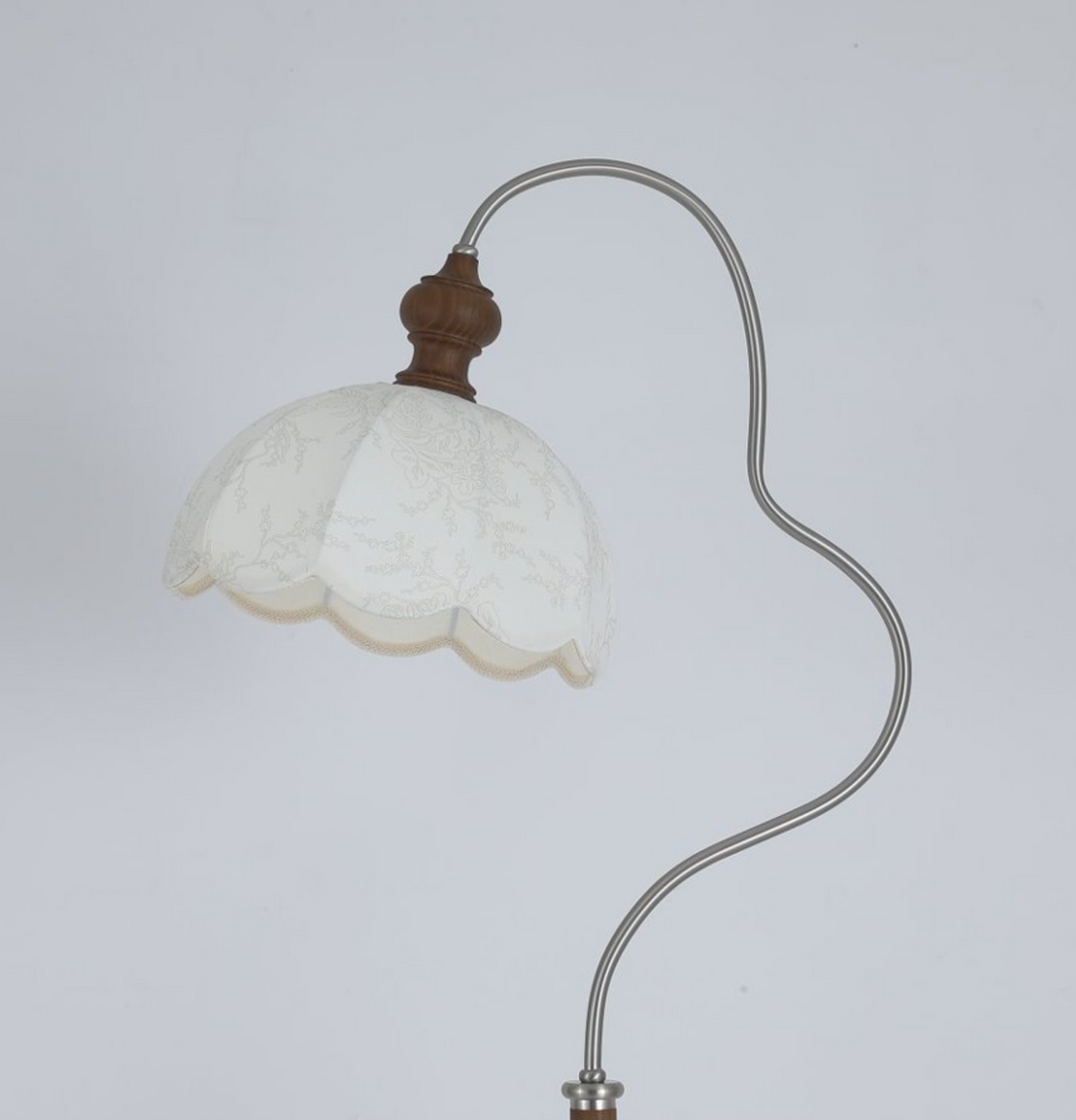 Camille Scalloped Fabric Floor Lamp