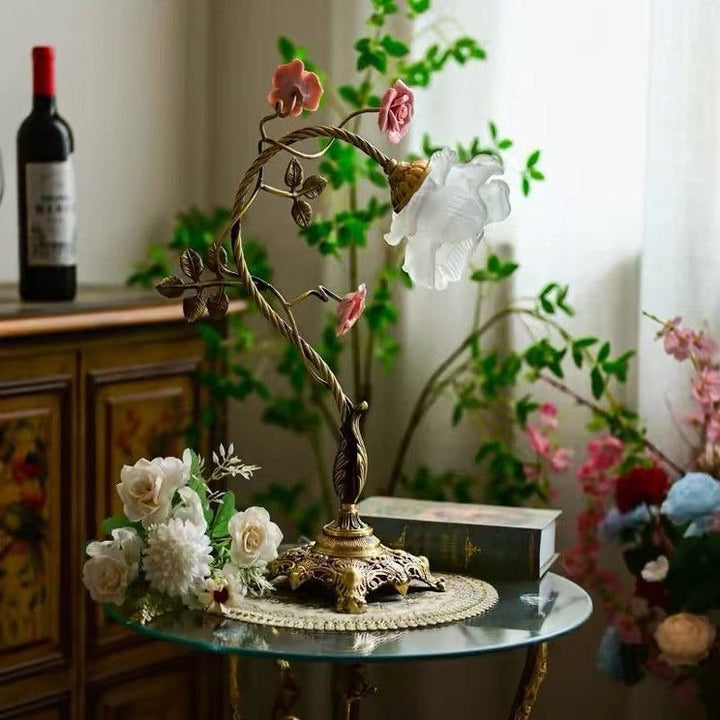 Campanella Vintage Rose Table Lamp - Vakkerlight