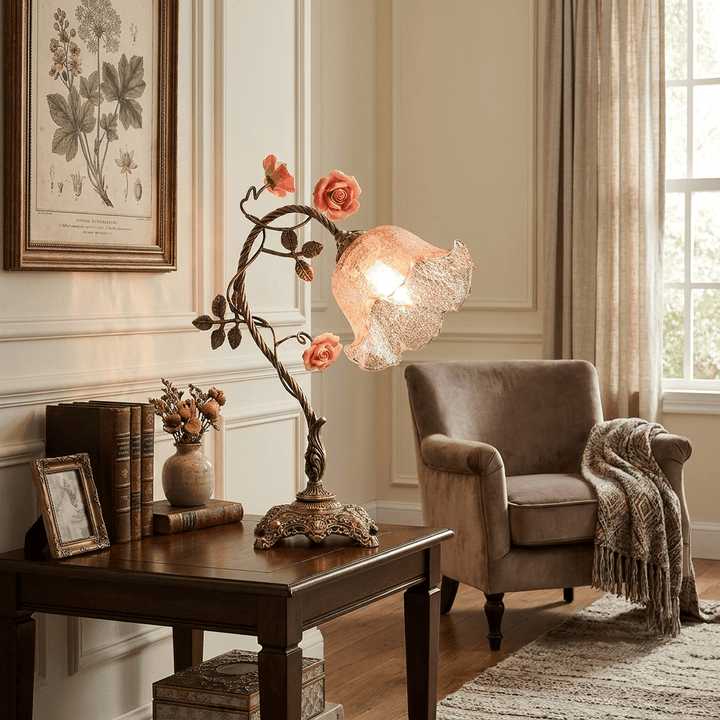 Campanella Vintage Rose Table Lamp - Vakkerlight