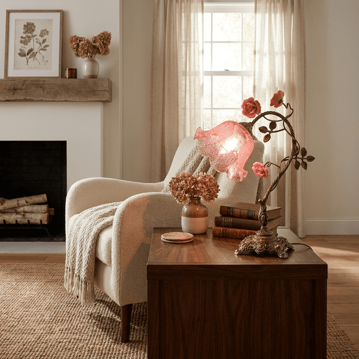 Campanella Vintage Rose Table Lamp - Vakkerlight
