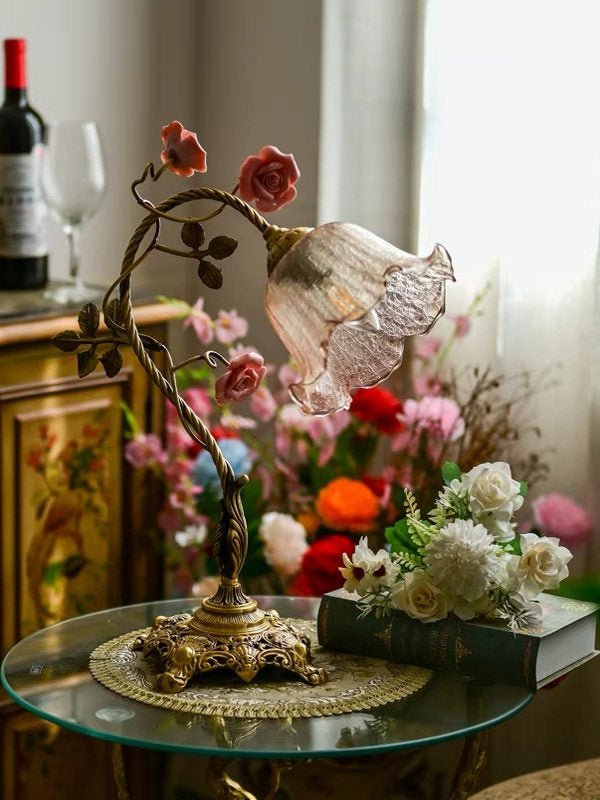 Campanella Vintage Rose Table Lamp - Vakkerlight