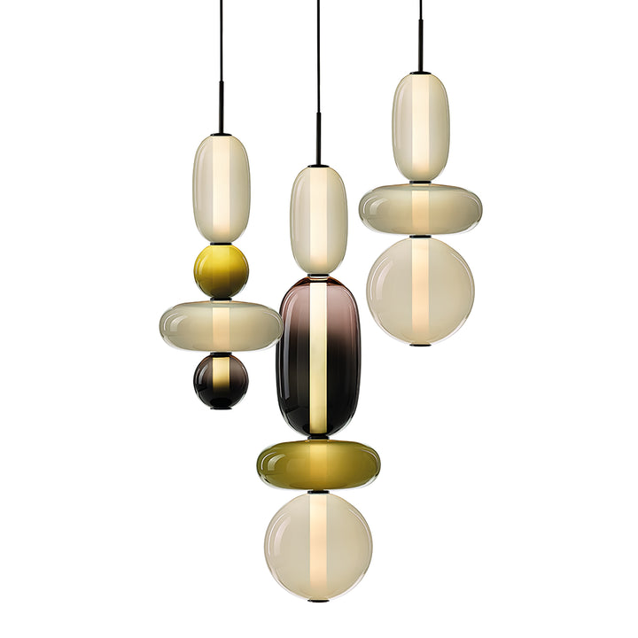 Candied Glass Combo Pendant Light