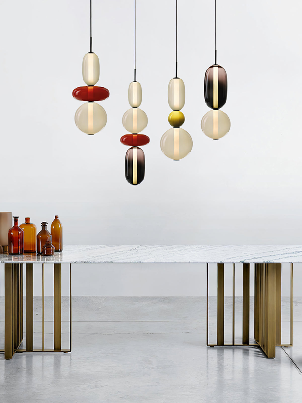 Candy glass mix and match configuration