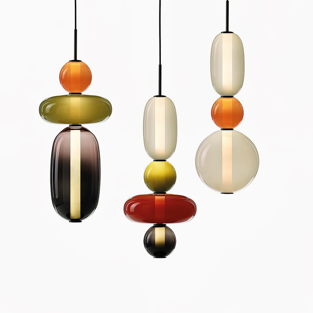 Candied Glass Combo Pendant Light