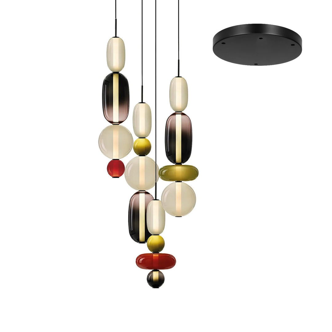 Candied Glass Combo Pendant Light