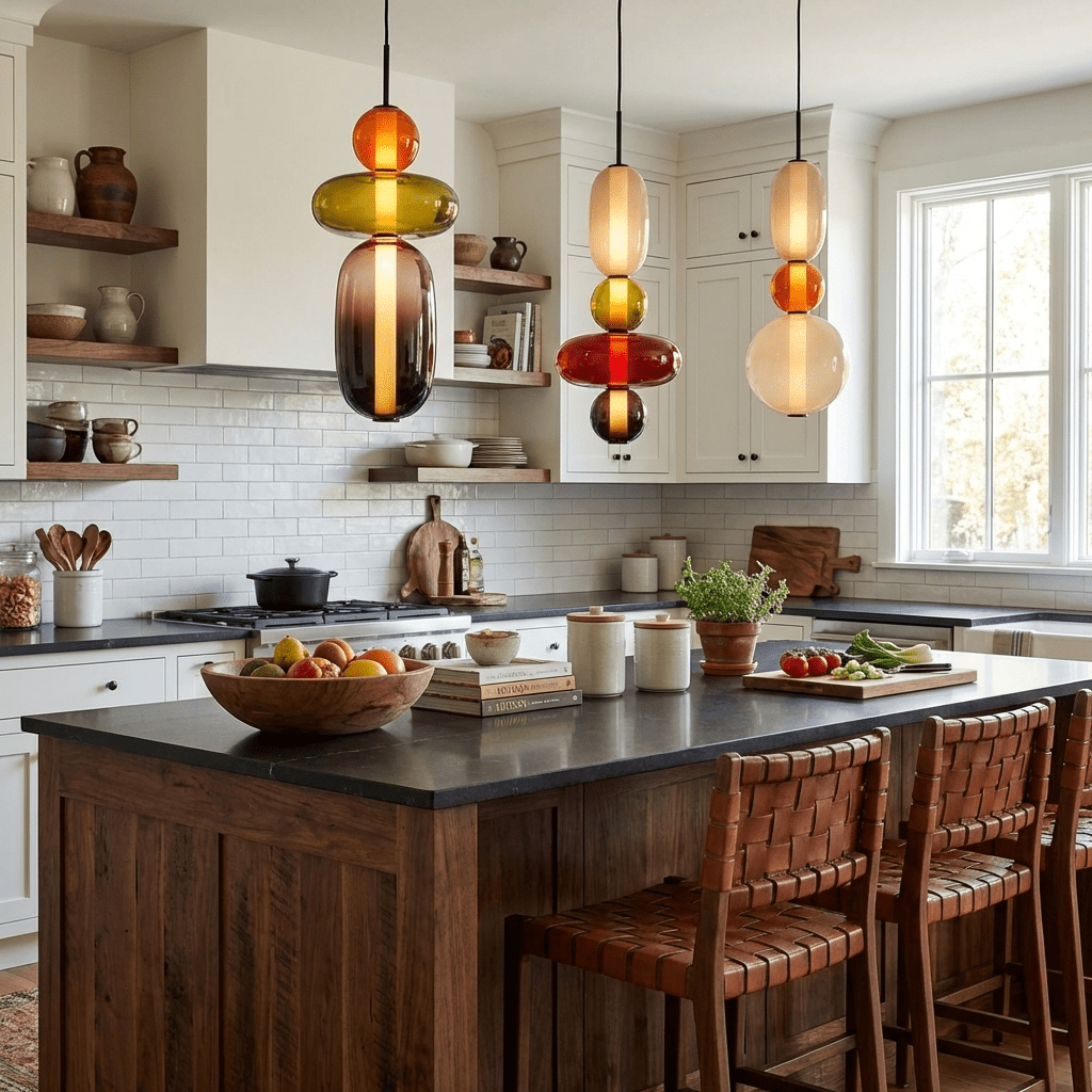 Candied Glass Combo Pendant Light