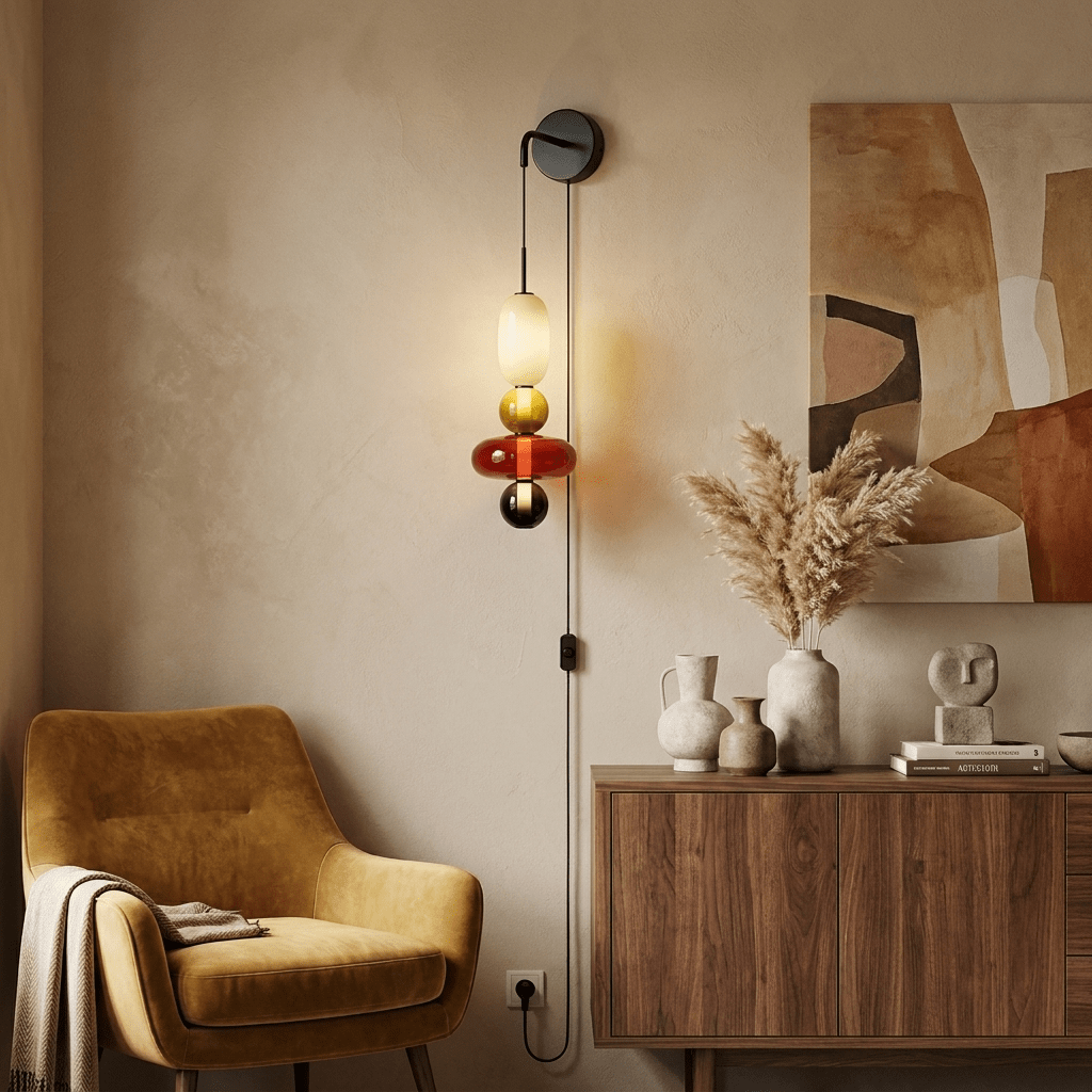 Candied Glass Plug - in Wall Light - Vakkerlight