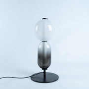Tafellamp van gekonfijt glas 