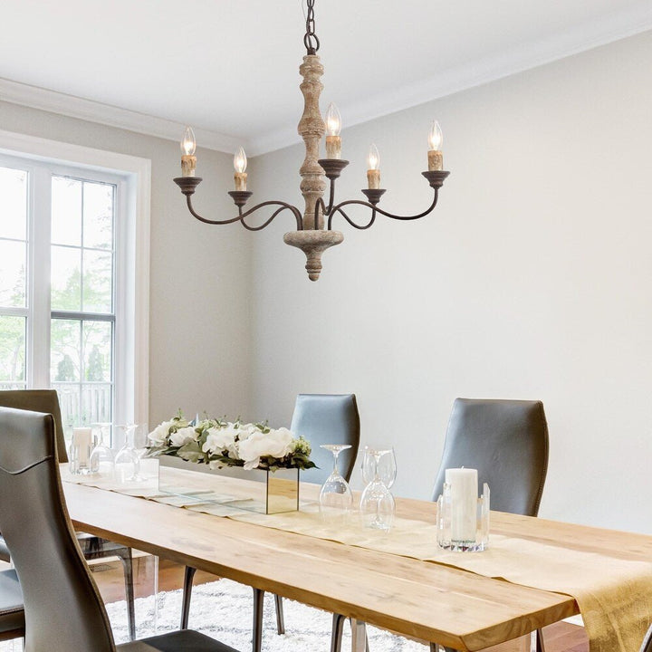 Candlestick Farmhouse chandelier - Vakkerlight