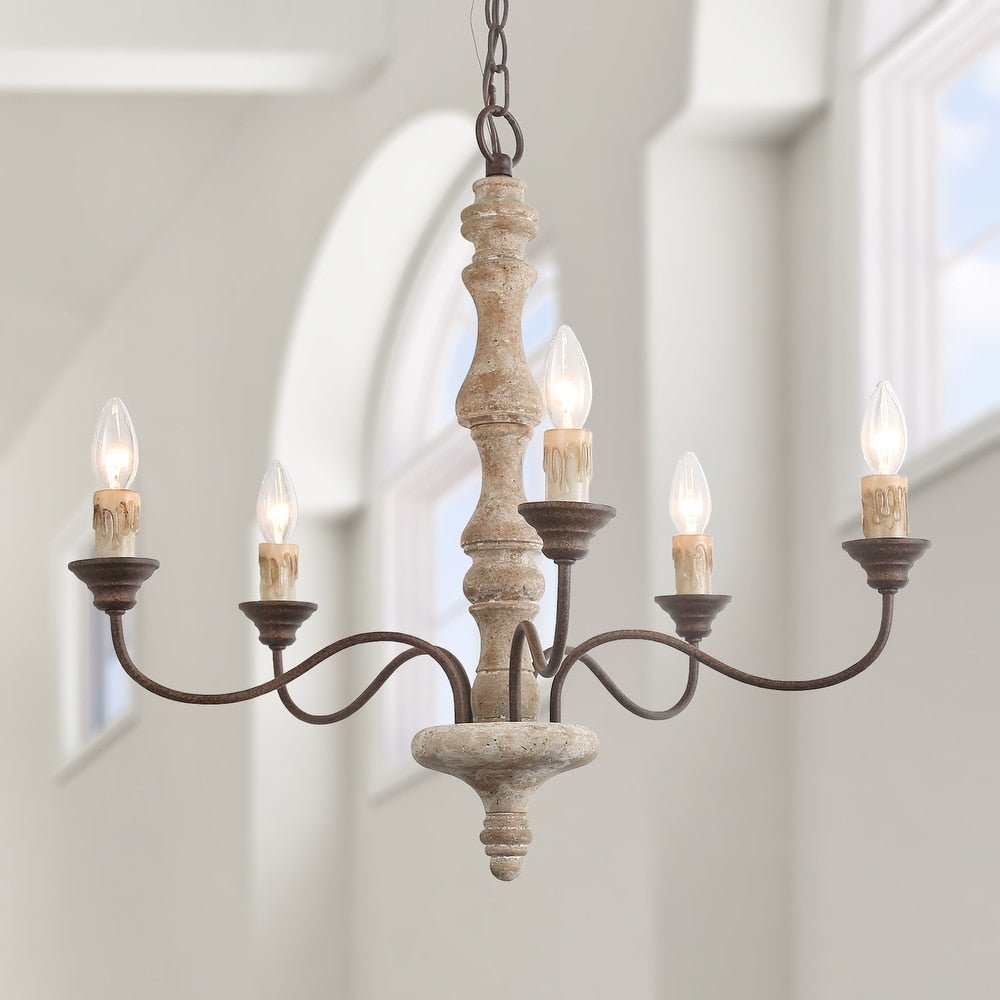 Candlestick Farmhouse chandelier - Vakkerlight