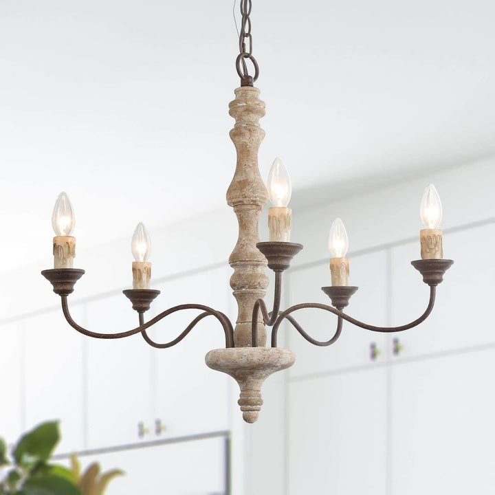 Candlestick Farmhouse chandelier - Vakkerlight