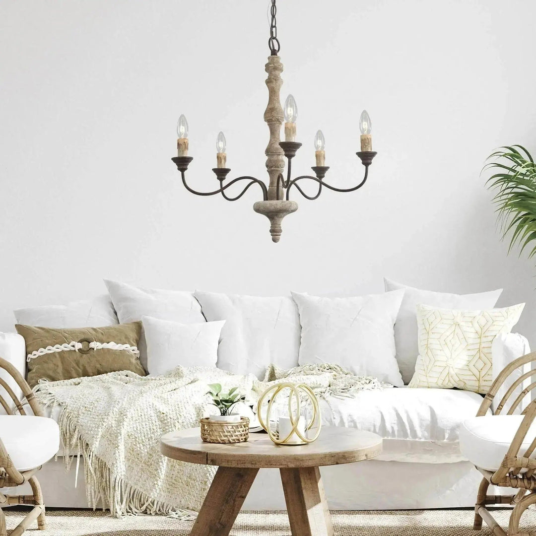 Candlestick Farmhouse chandelier - Vakkerlight