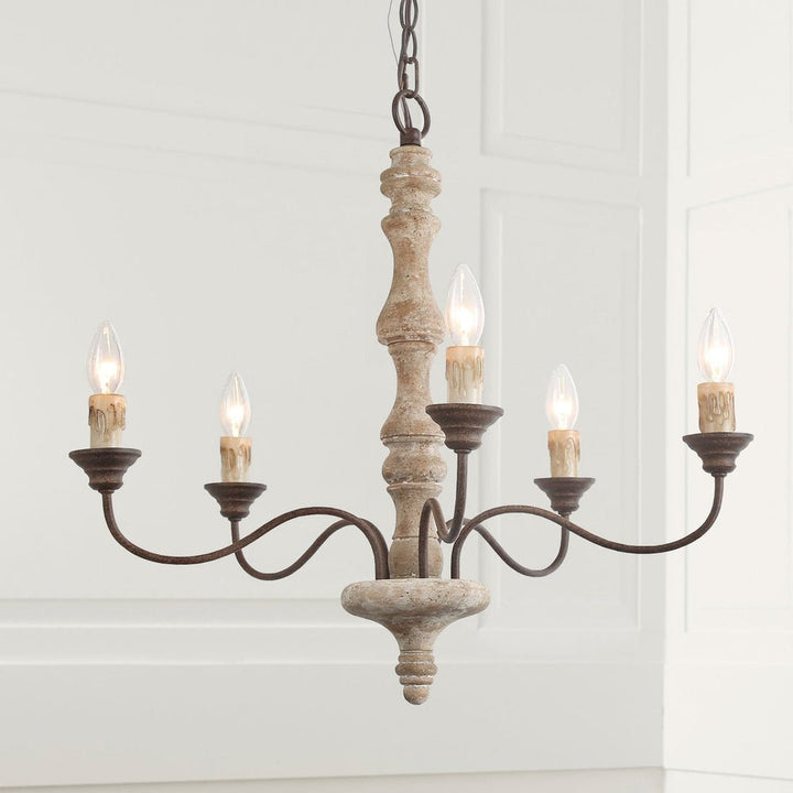 Candlestick Farmhouse chandelier - Vakkerlight