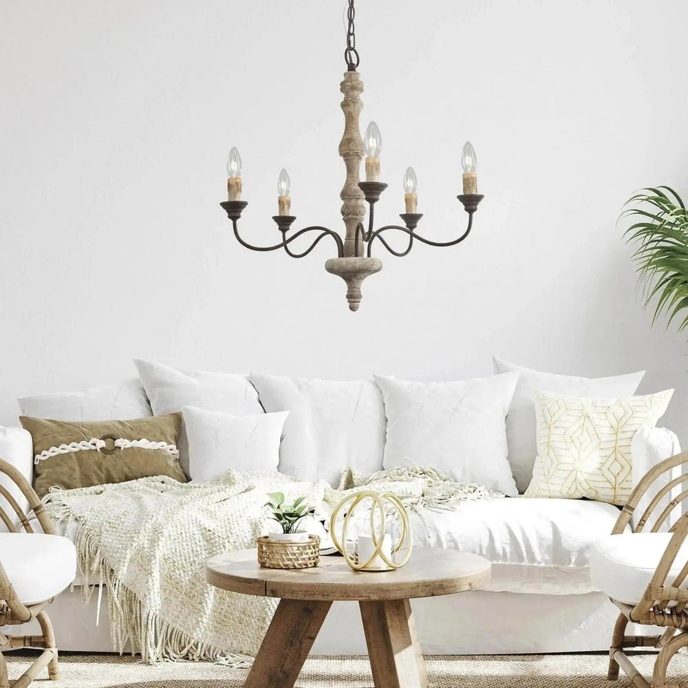 Candlestick Farmhouse chandelier - Vakkerlight