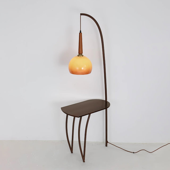 Cantilever Wood Accent Floor Lamp - Vakkerlight