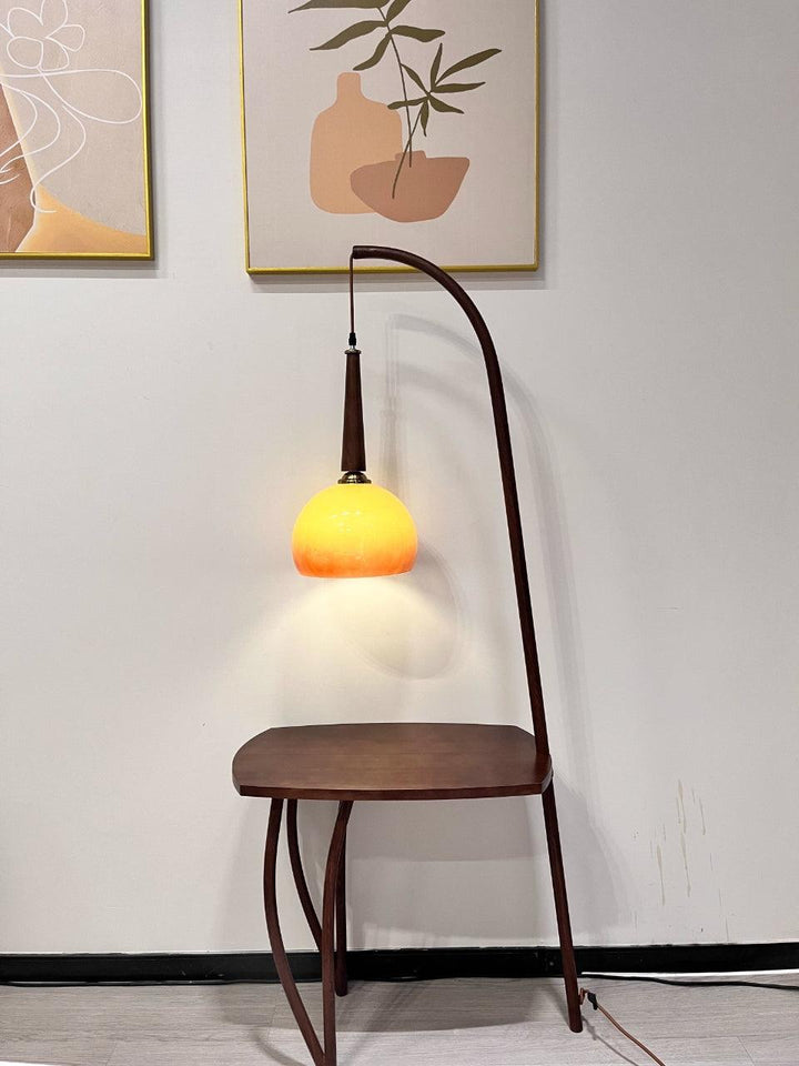 Cantilever Wood Accent Floor Lamp - Vakkerlight