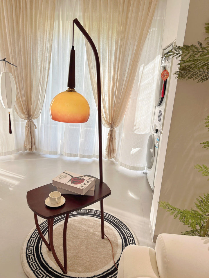 Cantilever Wood Accent Floor Lamp - Vakkerlight