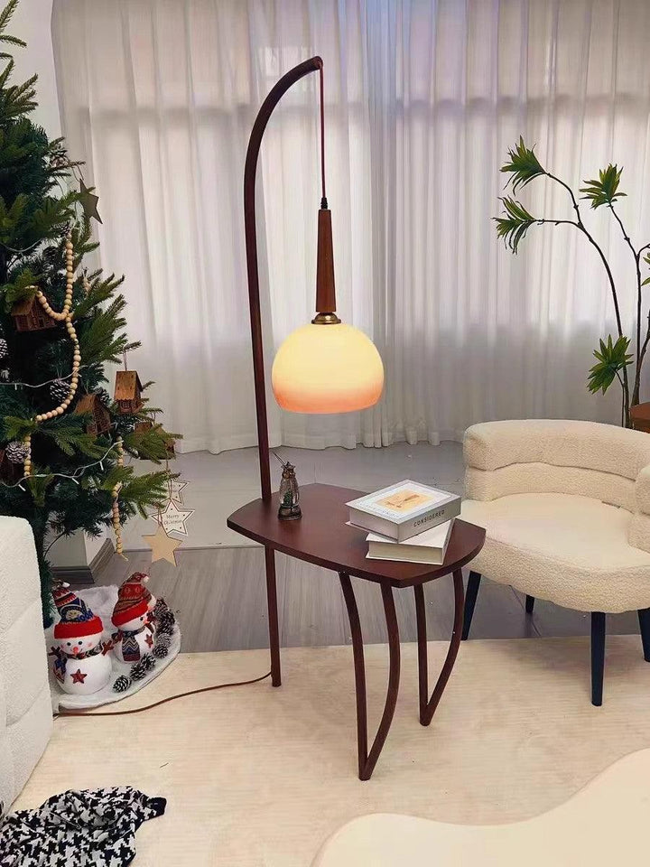 Cantilever Wood Accent Floor Lamp - Vakkerlight