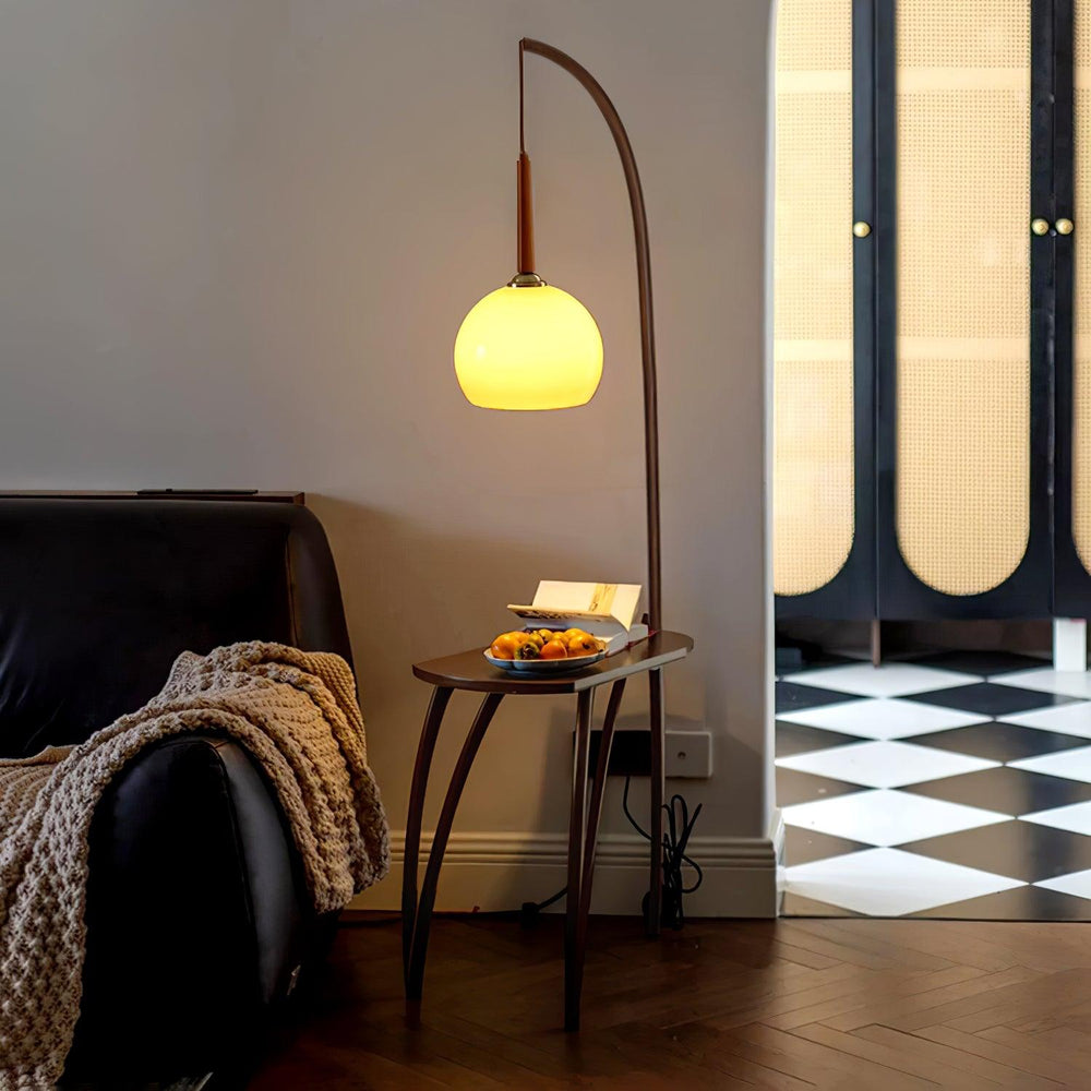 Cantilever Wood Accent Floor Lamp - Vakkerlight