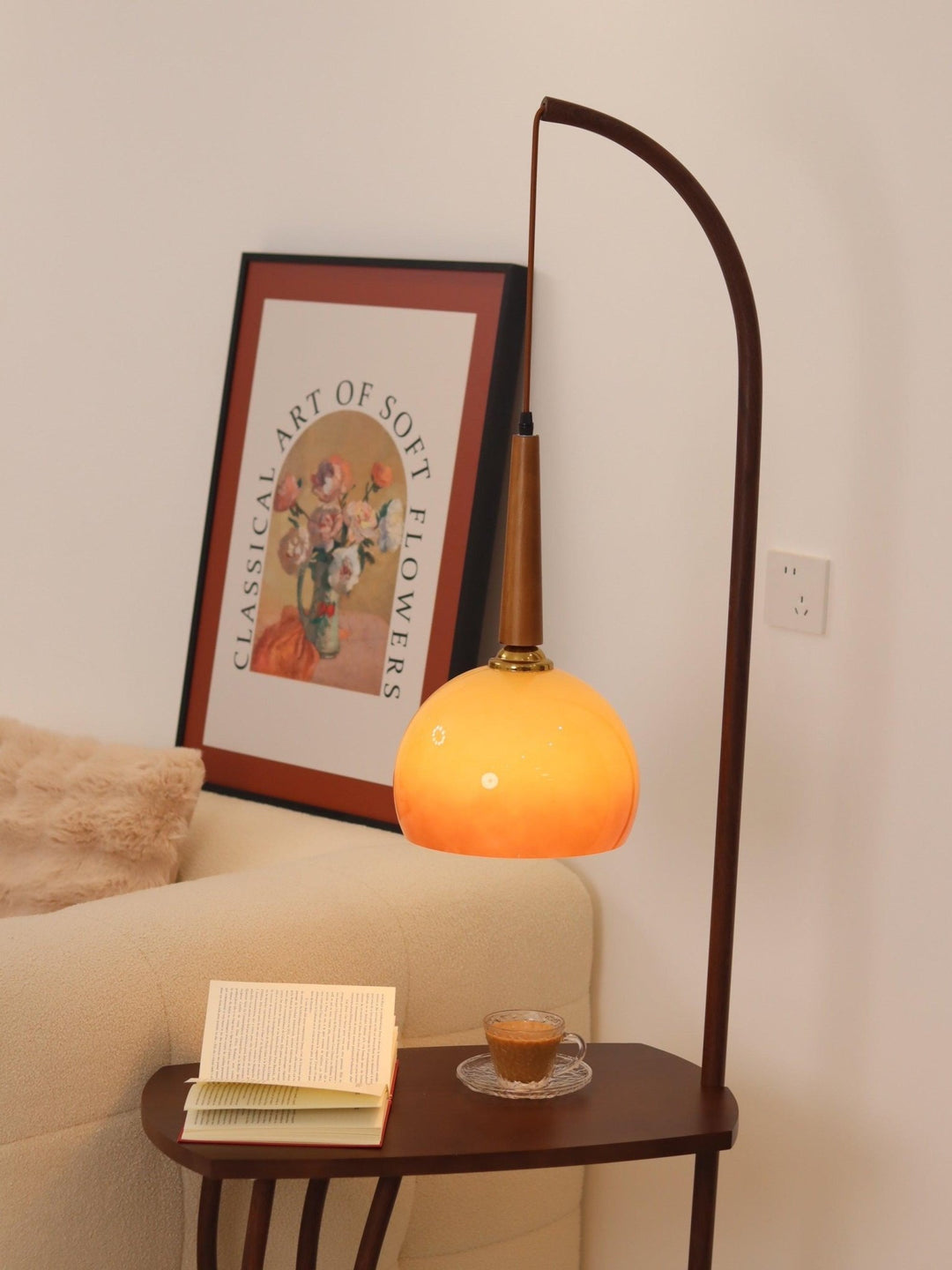 Cantilever Wood Accent Floor Lamp - Vakkerlight